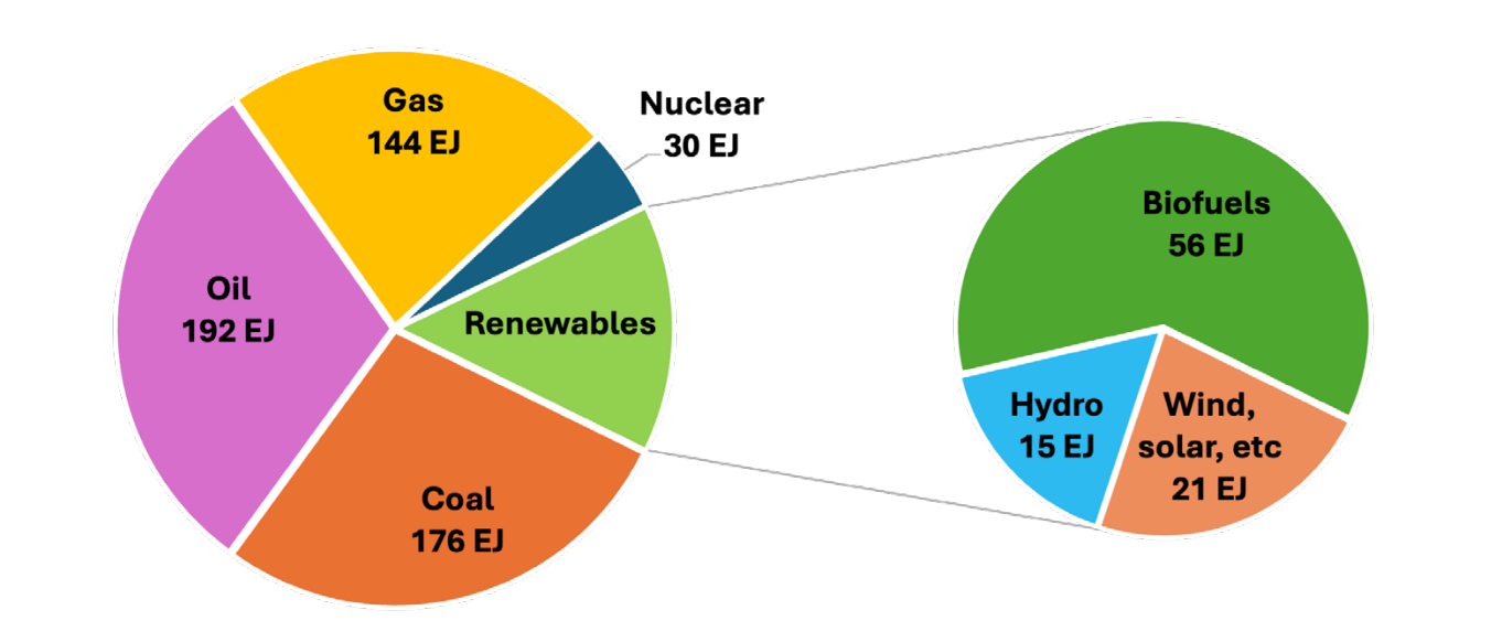 Global Total Energy Supply in 2023. Source: IEA